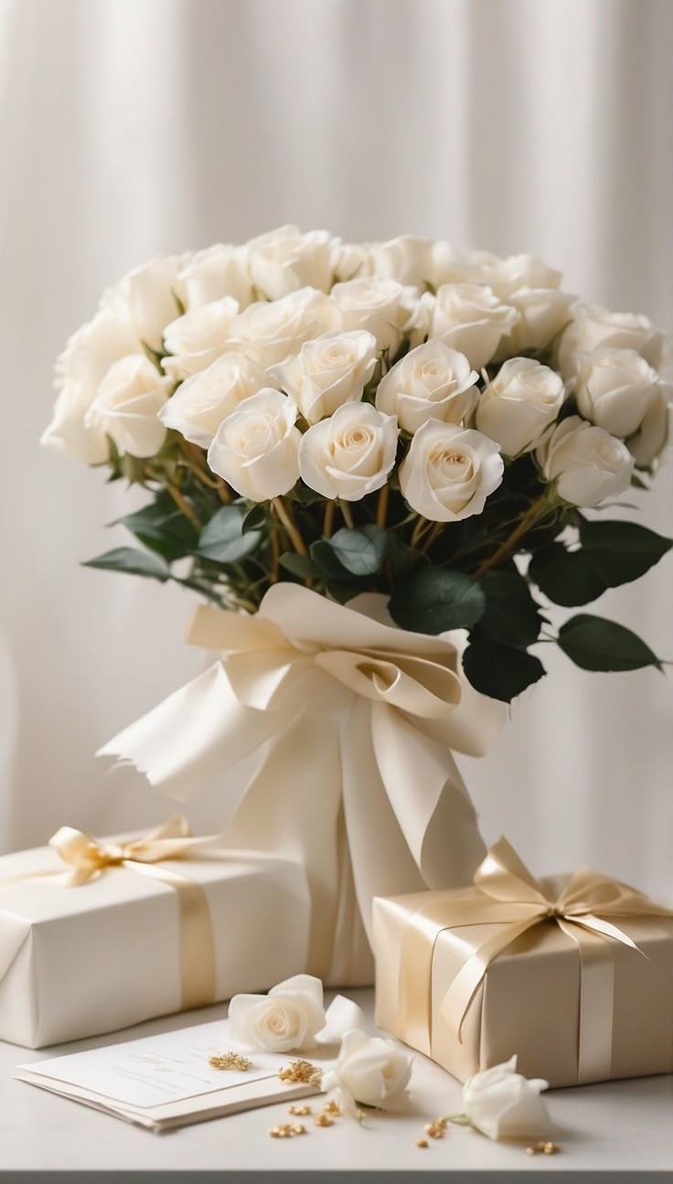 Sanfte florale Illustration in Rosa und Grün